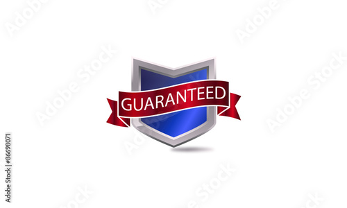 Free Download guaranteed shield logo - GFXLoad