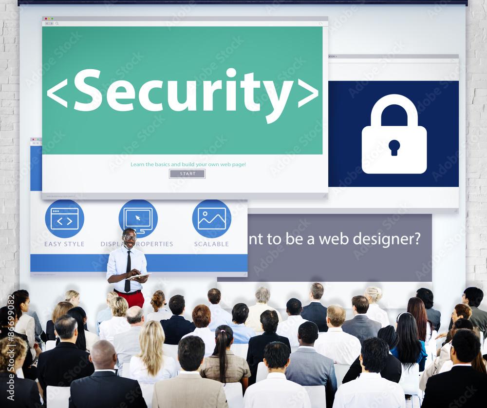 Group of Business People Seminar Security Concept Group of Business People Seminar Security Concept