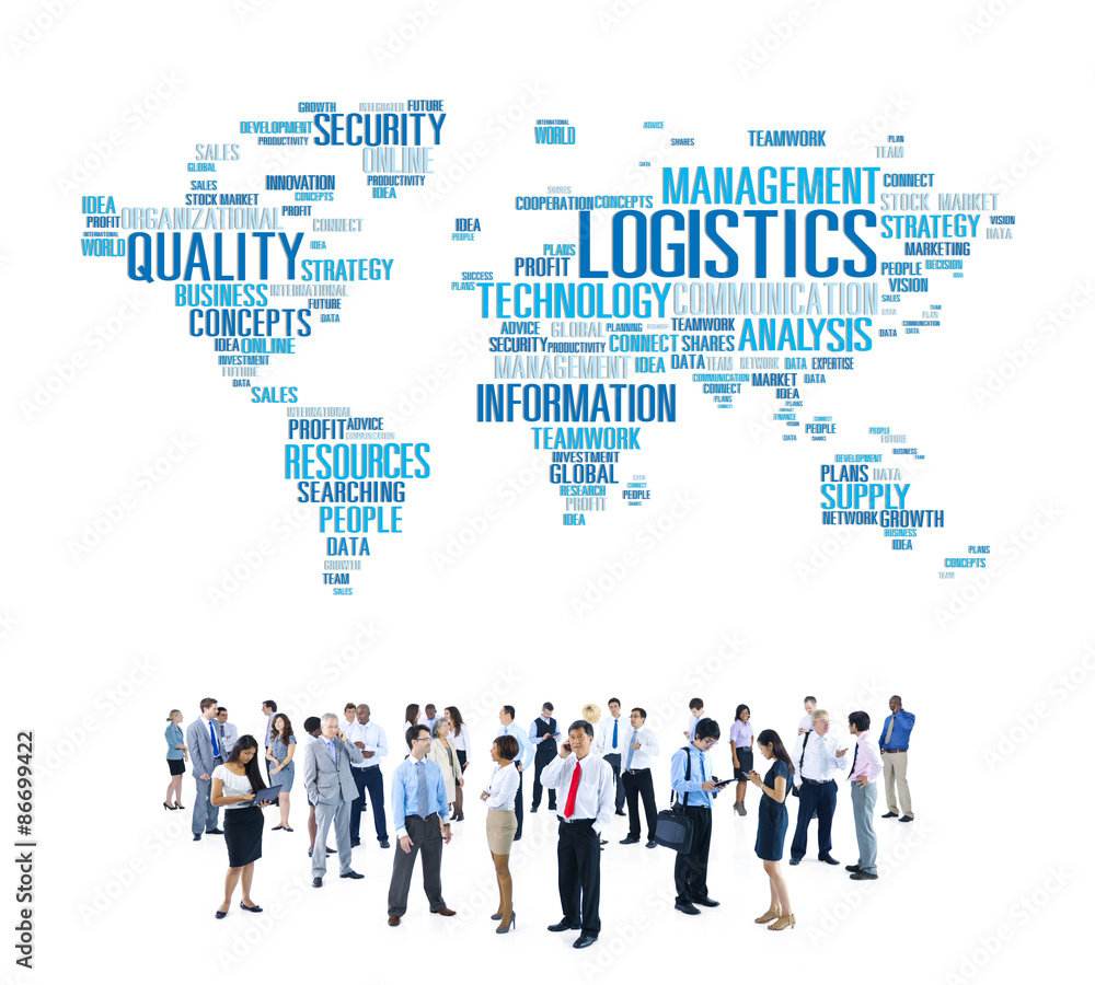Logistics Management Freight Service Production Concept Logistics Management Freight Service Production Concept