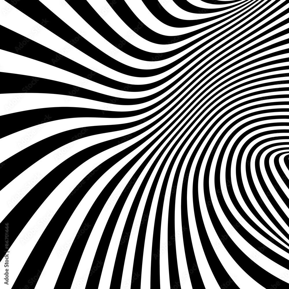 Fototapeta premium Abstract swirl background. Pattern with optical illusion.