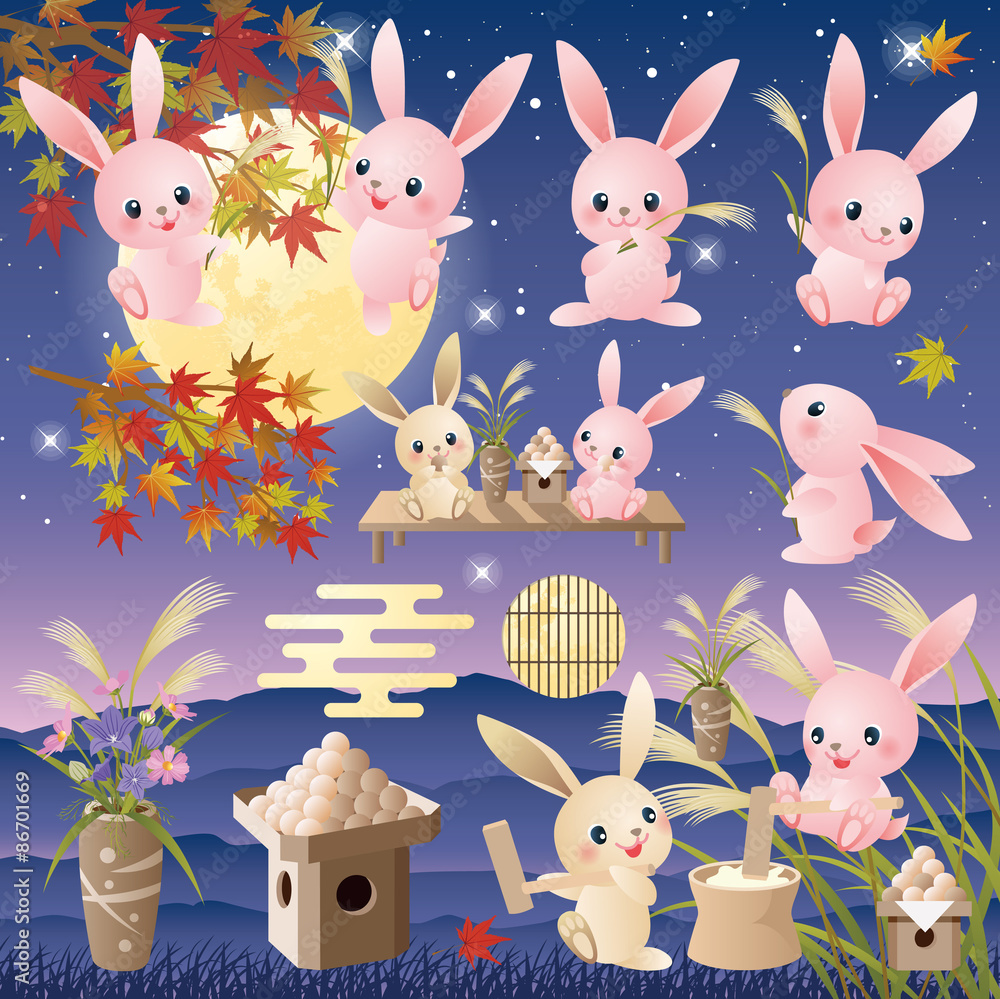 Fototapeta premium お月見