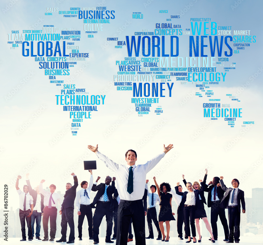 World News Globalization Advertising Event Media Infomation Conc World News Globalization Advertising Event Media Infomation Conc