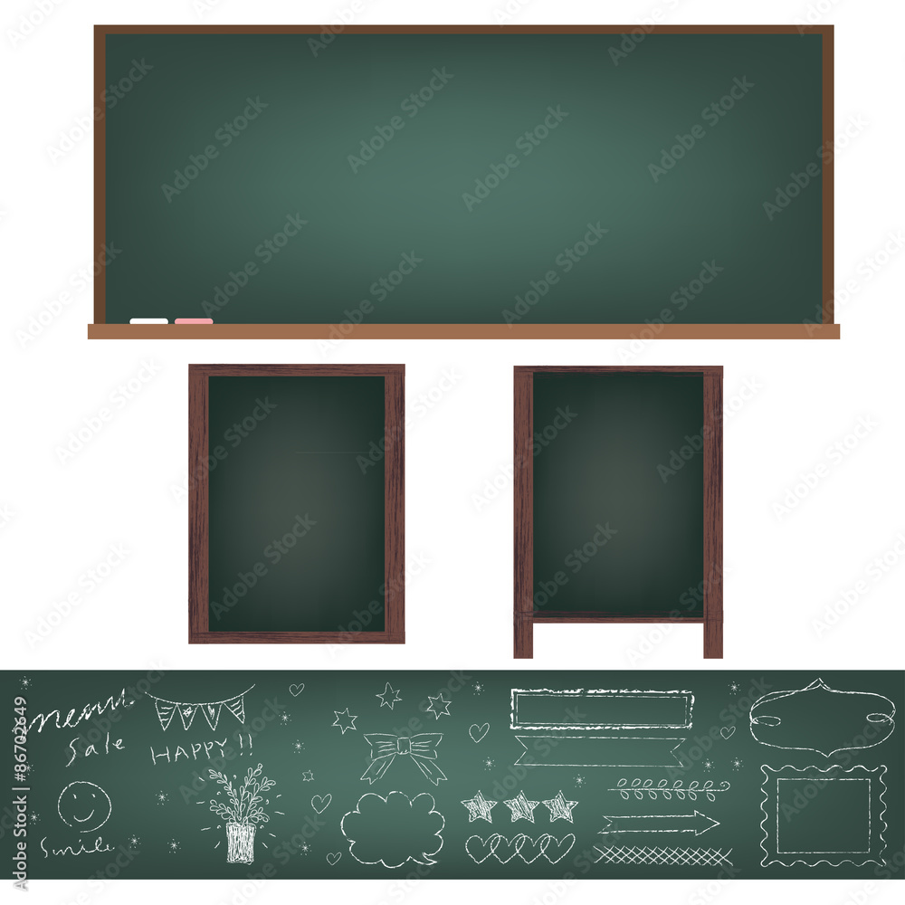 黒板 素材 背景 Stock ベクター Adobe Stock