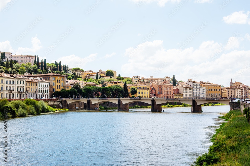 Obraz premium river arno