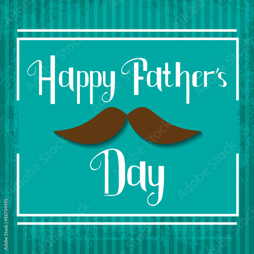 Vector Happy Fathers Day celebration card