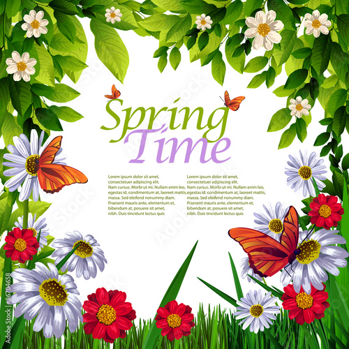 Fototapeta Naklejka Na Ścianę i Meble -  Spring Background