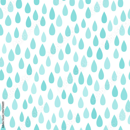 Rain. Seamless vector pattern background.