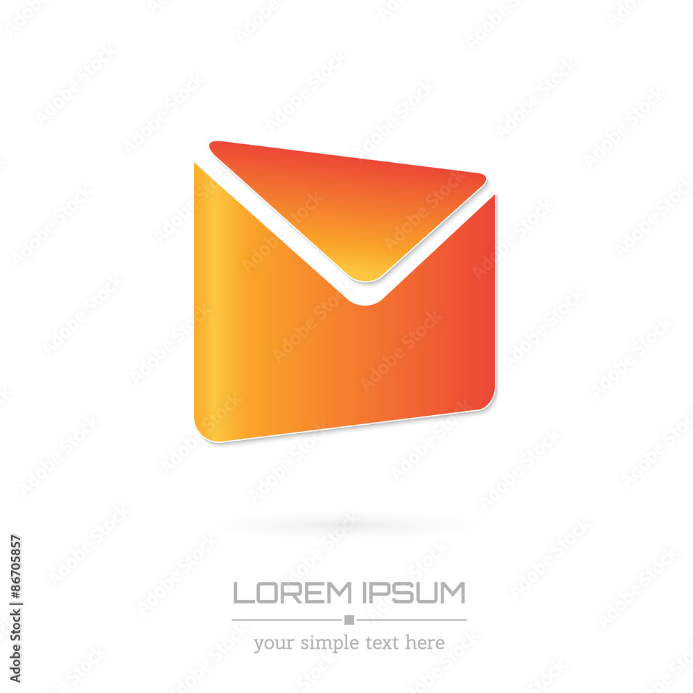Creative concept vector icon of envelope for Web and Mobile Creative concept vector icon of envelope for Web and Mobile