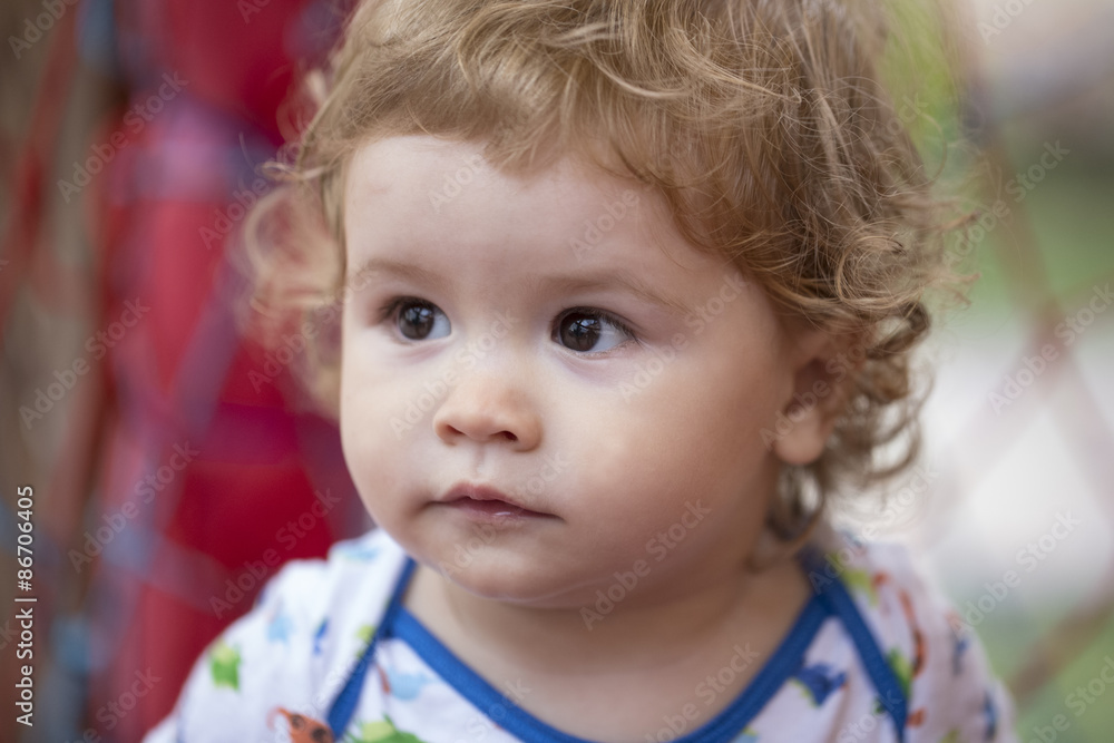 Beautiful little boy closeup Beautiful little boy closeup