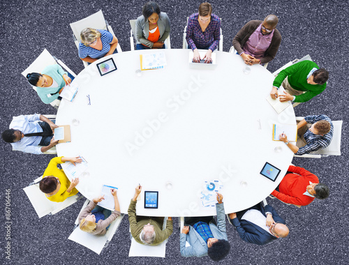 Group of People Business Meeting Brainstorming Concept
