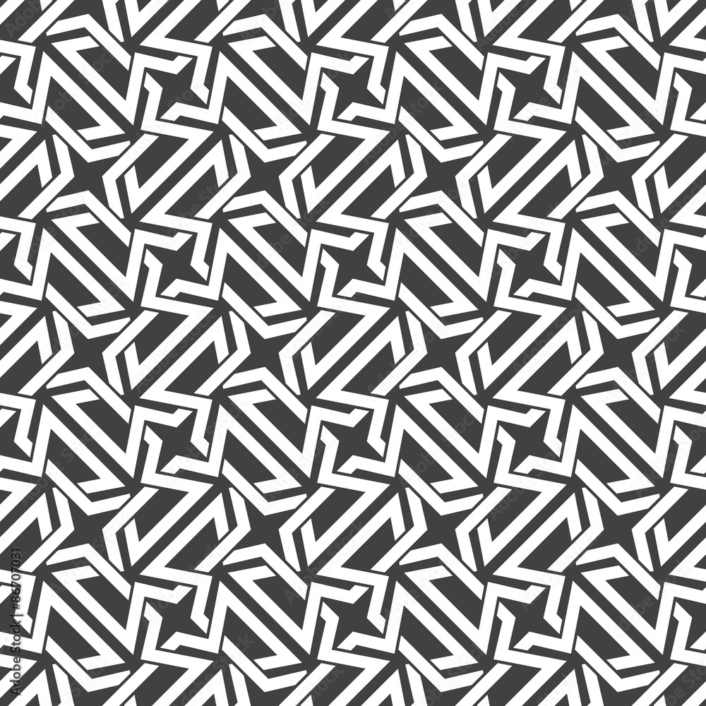 Seamless pattern of intersecting polygons with swatch for filling. Celtic chain mail. Fashion geometric background for web or printing design. Seamless pattern of intersecting polygons with swatch for filling. Celtic chain mail. Fashion geometric background for web or printing design.