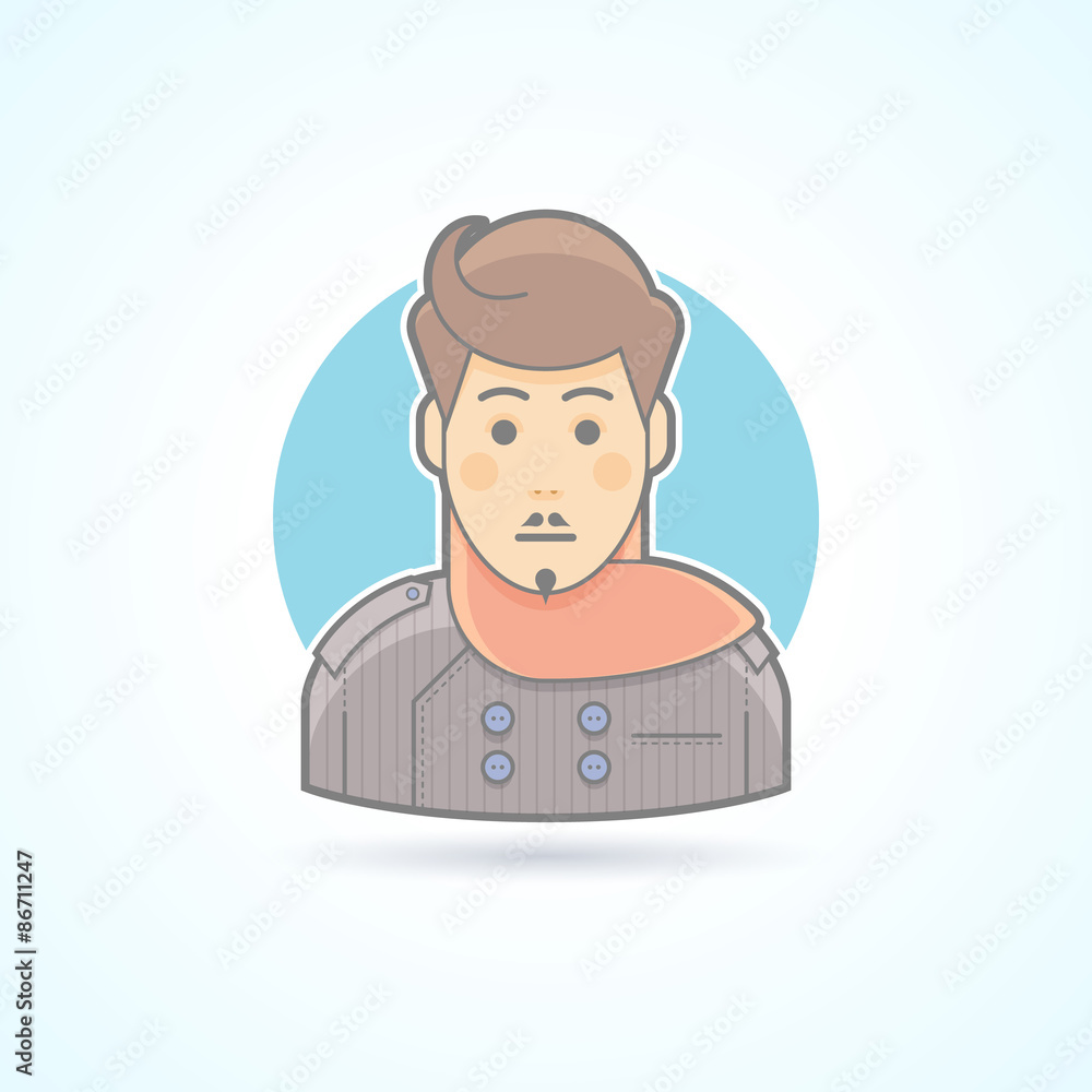 Designer, stylist icon. Avatar and person illustration. Flat Designer, stylist icon. Avatar and person illustration. Flat