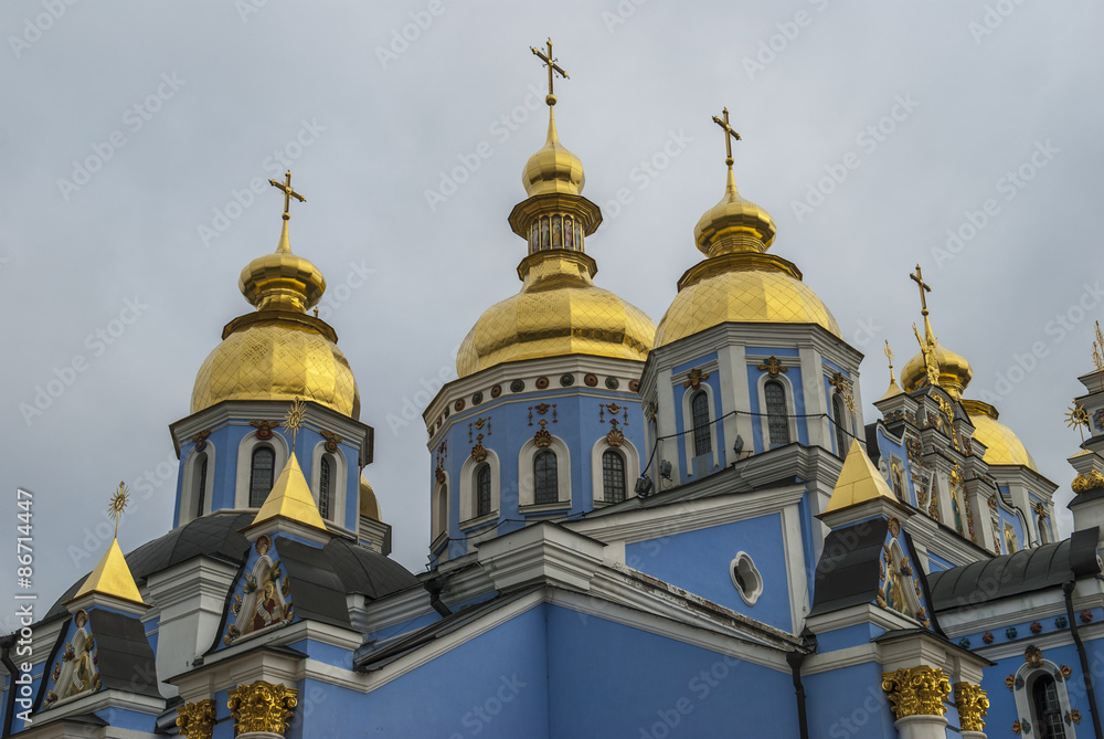 St Michaels gold domed monastery in Kiev