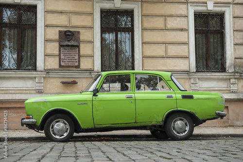Old Green moskovitz Car in Odessa