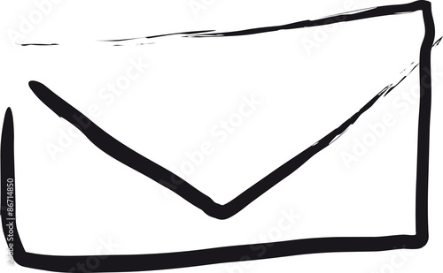 Enveloppe au trait