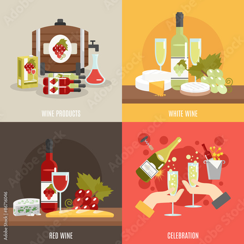 Wine Flat Set