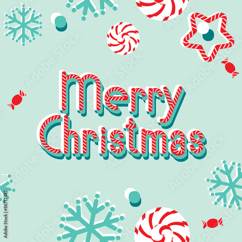 vector banner Merry Christmas