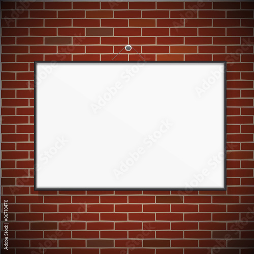 Vector brick wall
