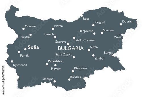 Bulgaria map photo