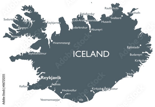 Iceland map