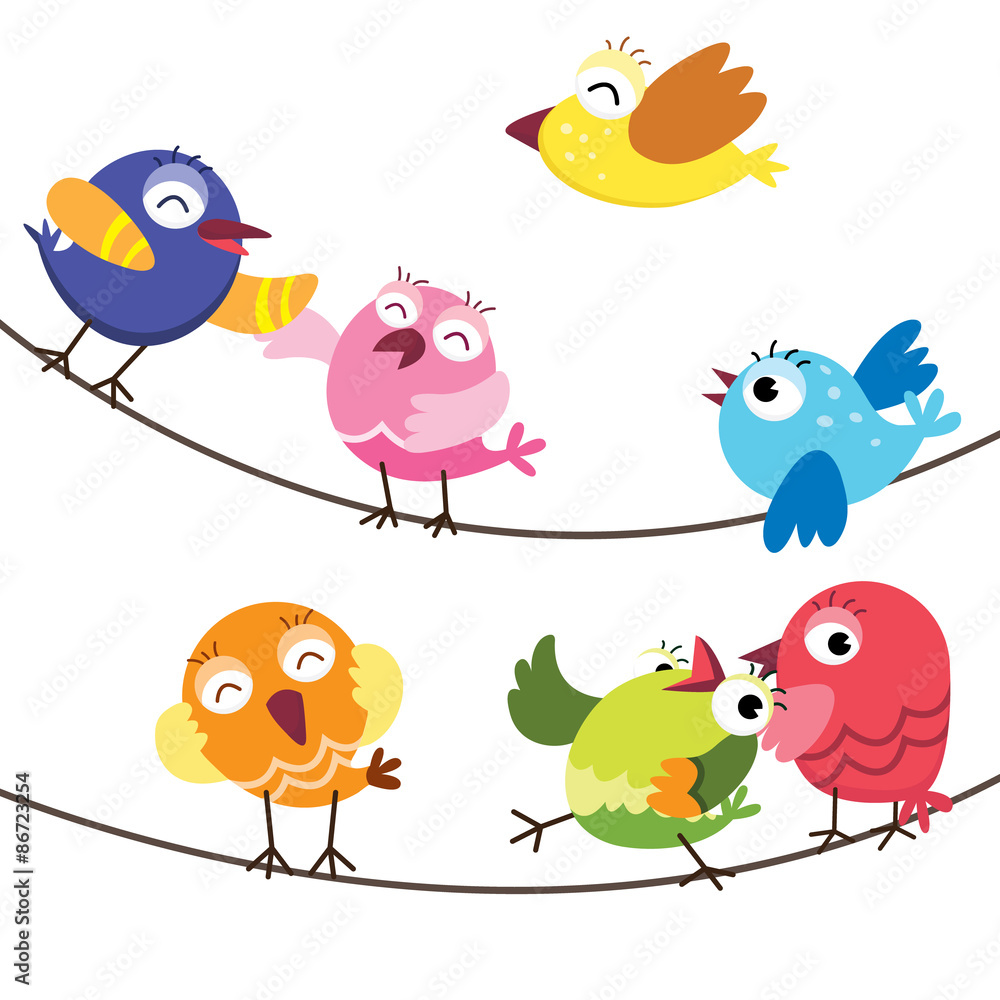 Fototapeta premium Cute Birds