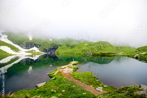 Balea mountain lake