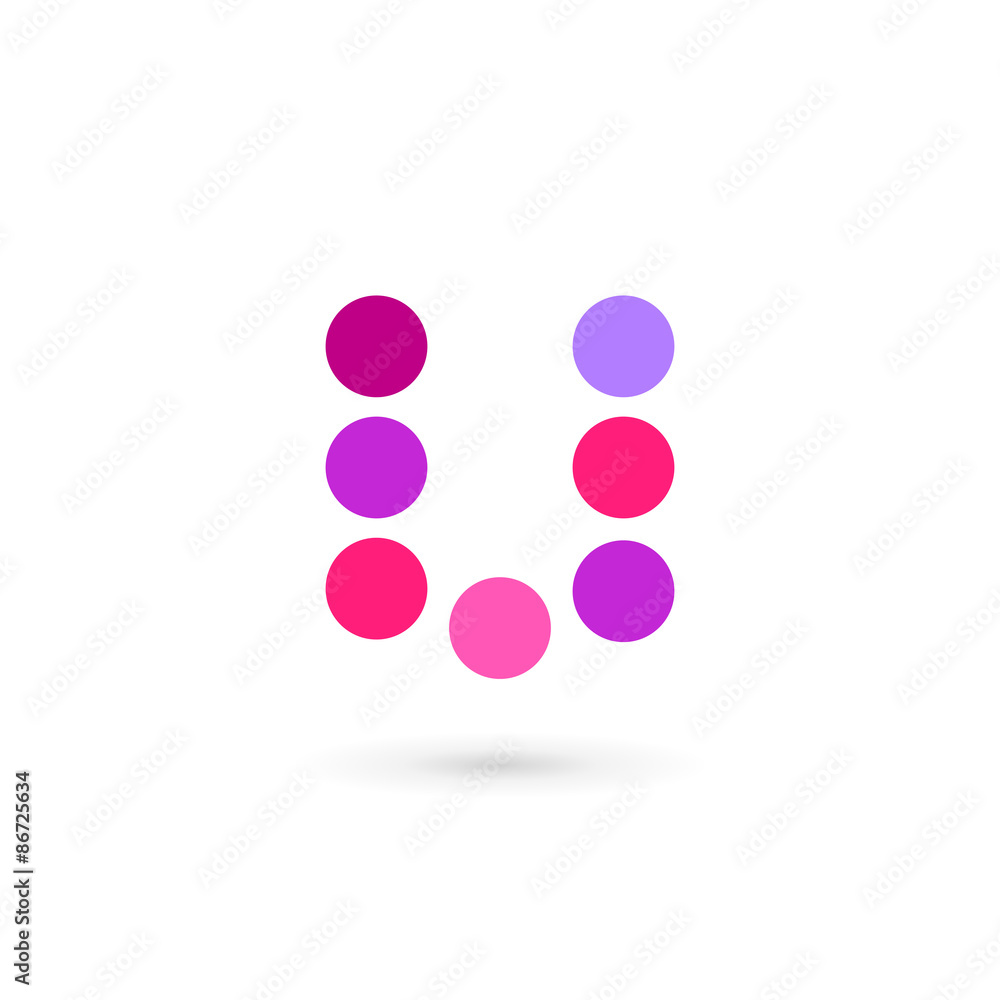 Fototapeta premium Letter U logo icon design template elements