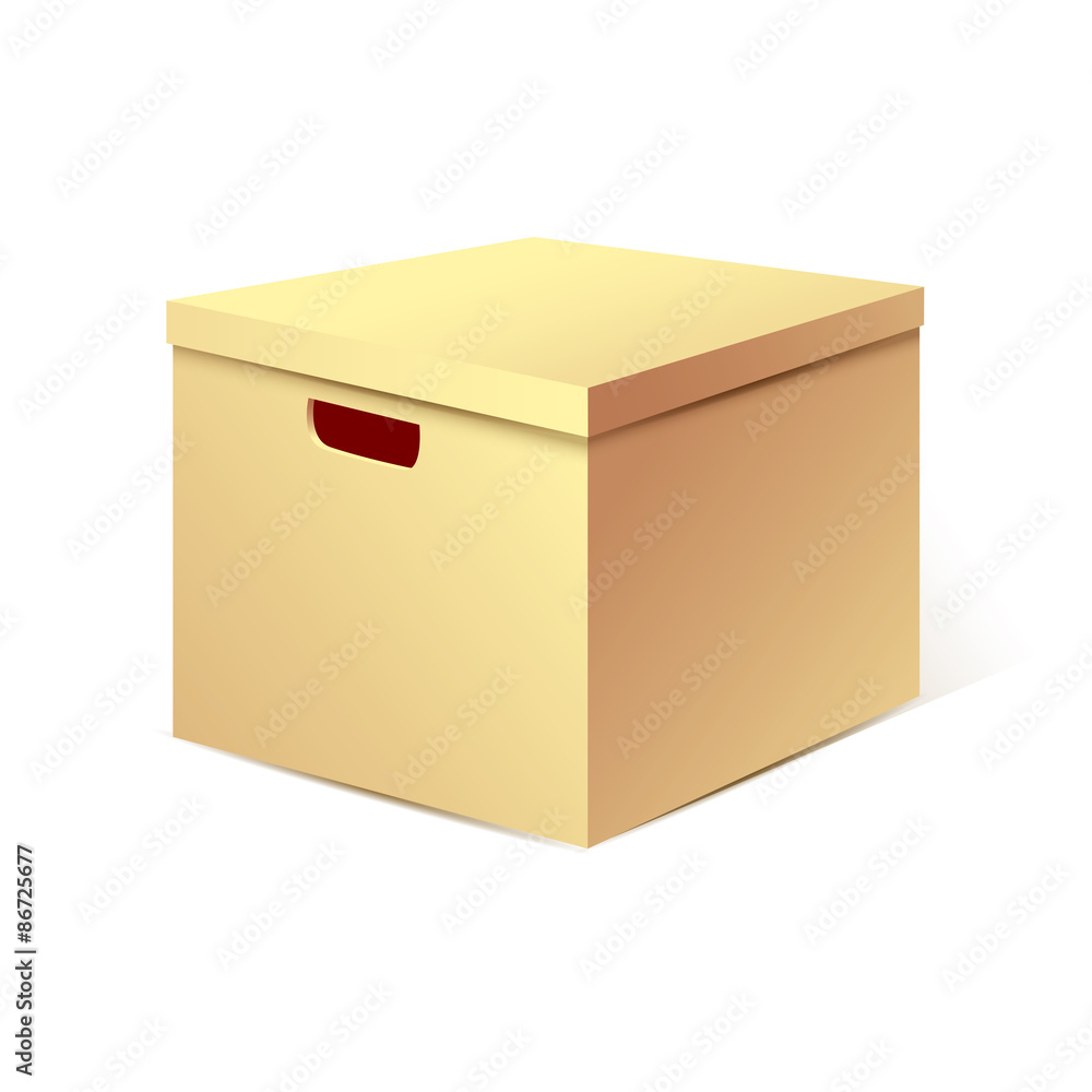 Cardboard box vector illustration Cardboard box vector illustration