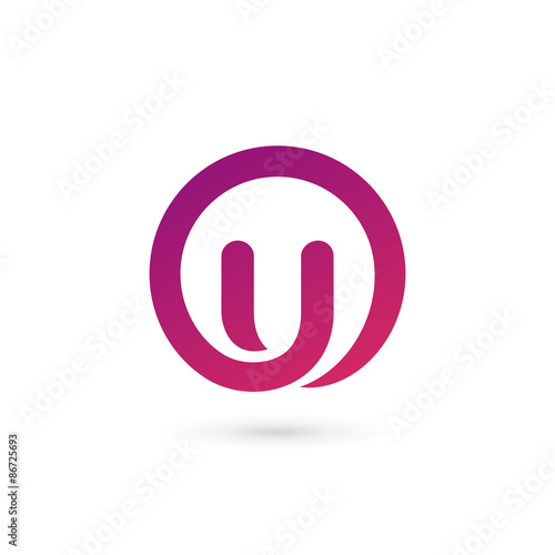 Letter U logo icon design template elements