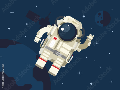 Astronaut in Outer Space