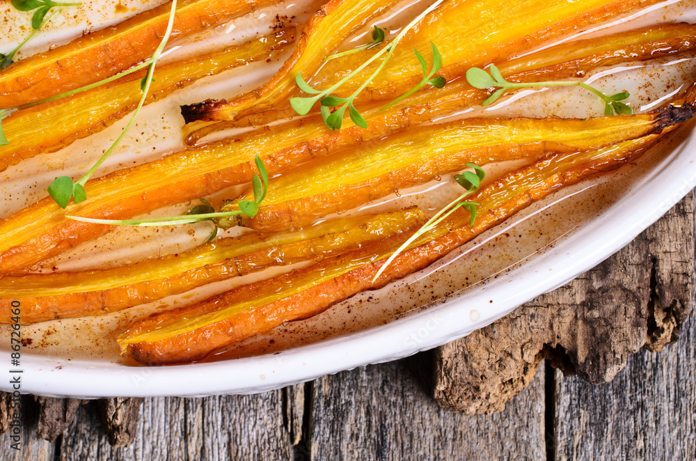 Baked carrots