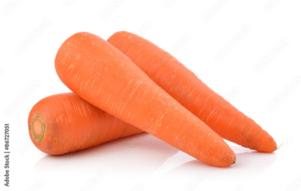 carrots isolated on a white background carrots isolated on a white background