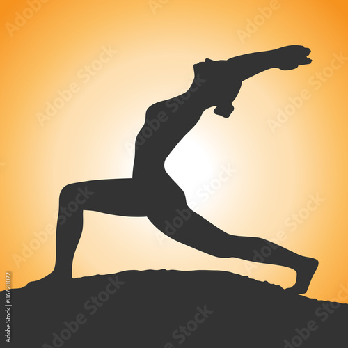 Yoga - der Halbmond