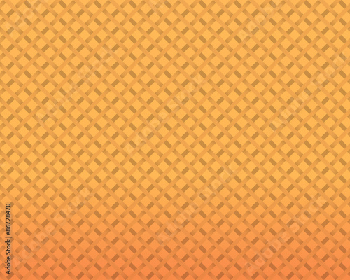編みこみ柄 / オレンジのグラデーションの中に丁寧な雰囲気の編みこみ柄を入れました。