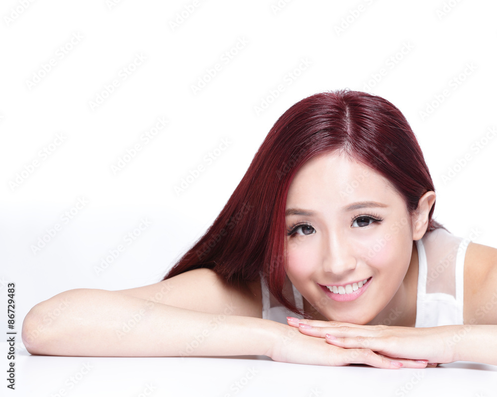 Fototapeta premium Charming woman Smile face