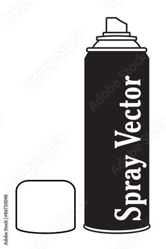 SPRAY BOTTLE SILHOUETTE VECTOR