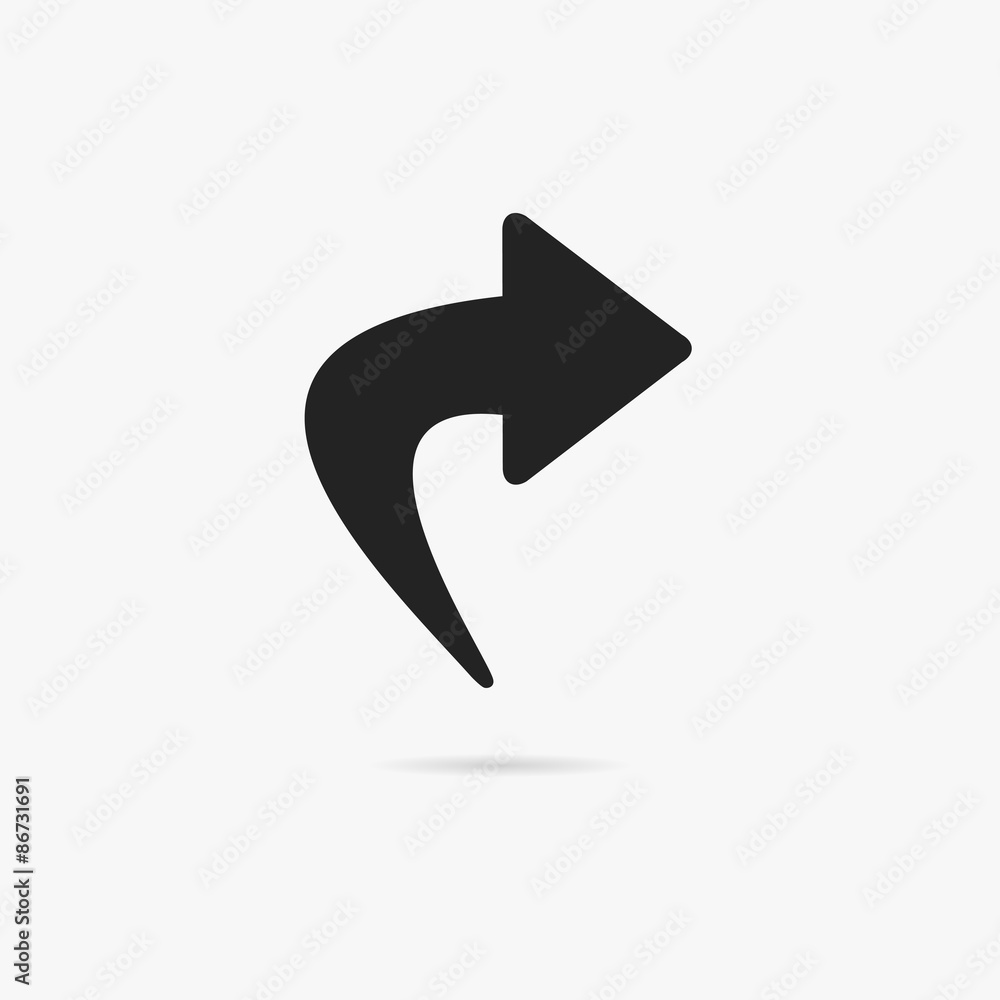 Simple arrows icon. Simple arrows icon.