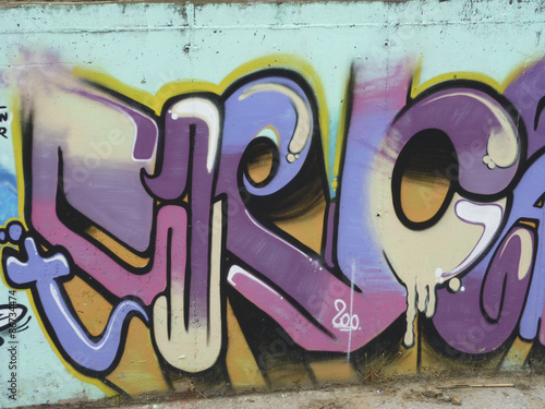 Street art grafitti in Calletta, Spain