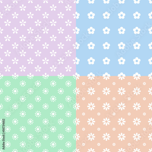 Flower seamless pattern background