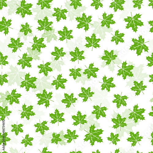 Seamless maple leaves pattern