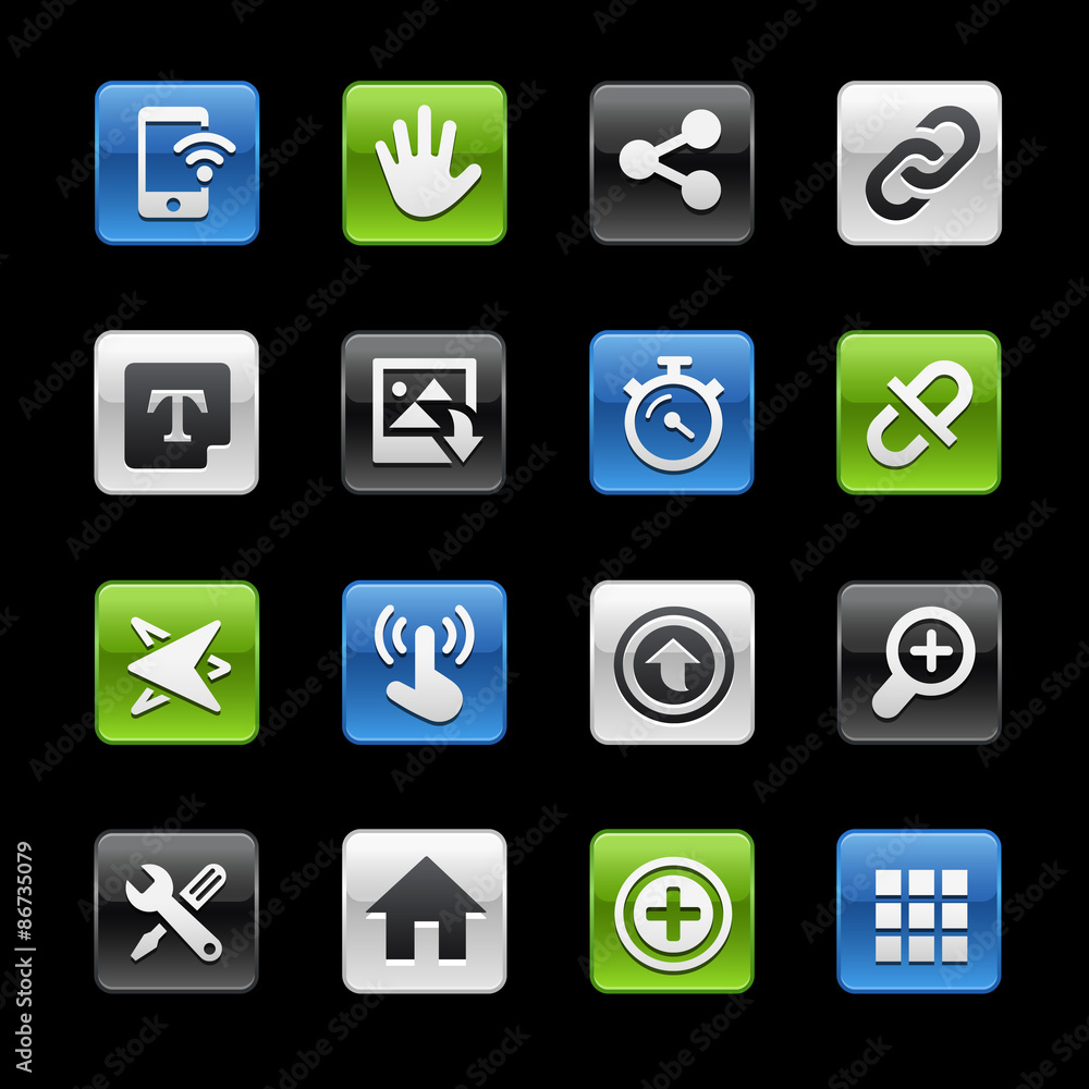 System Interface Glossy Buttons -- Gelbox Series System Interface Glossy Buttons -- Gelbox Series