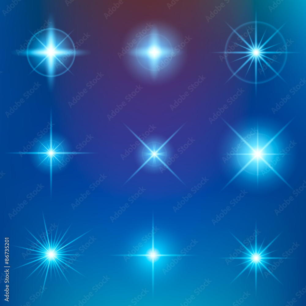 Creative concept Vector set of glow light effect stars bursts Creative concept Vector set of glow light effect stars bursts