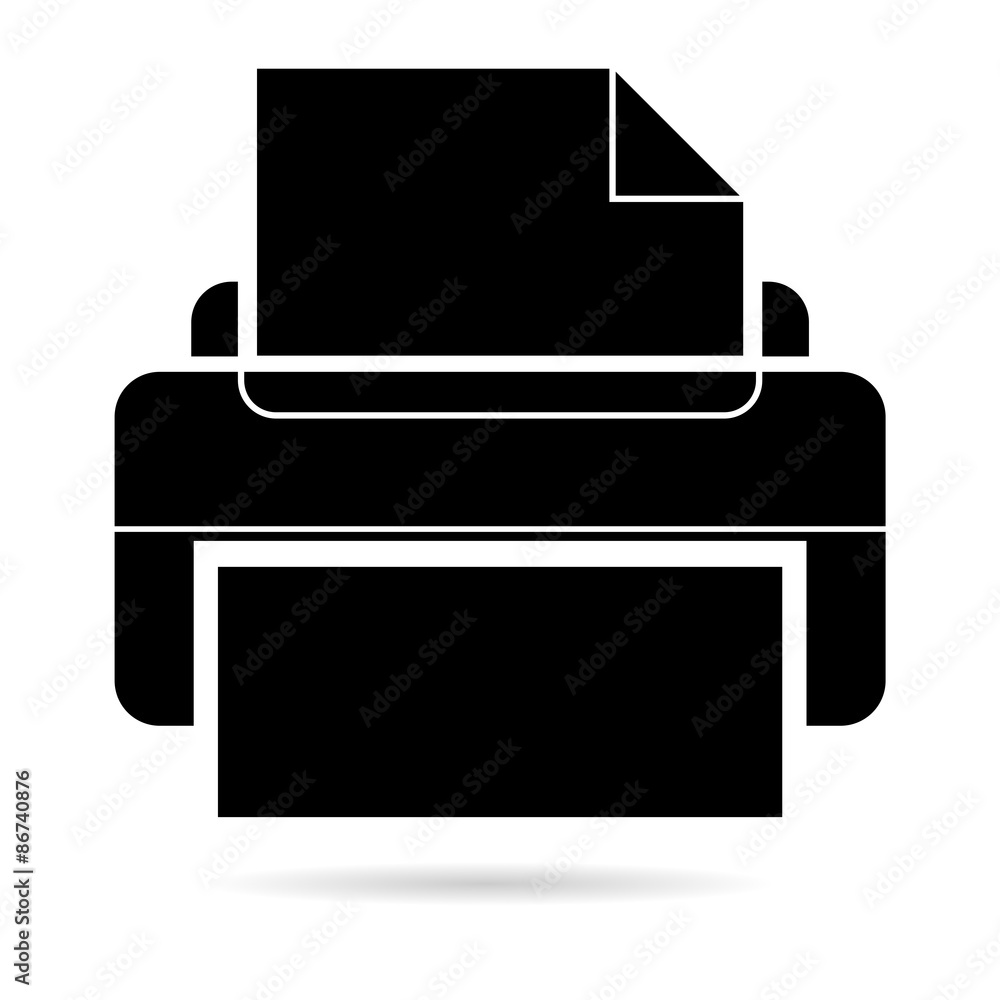 Printer black icon