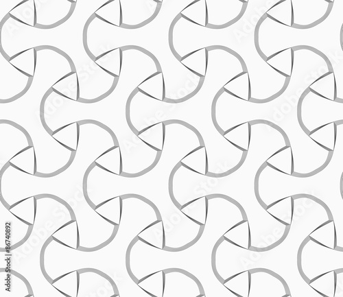 Slim gray tetrapods with hatched bevel