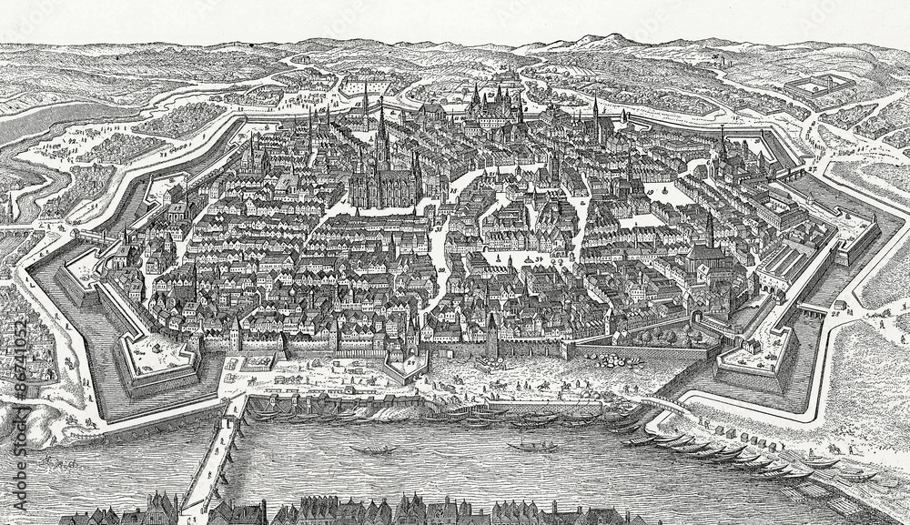 Wien um 1642, Kupferstichvorlage