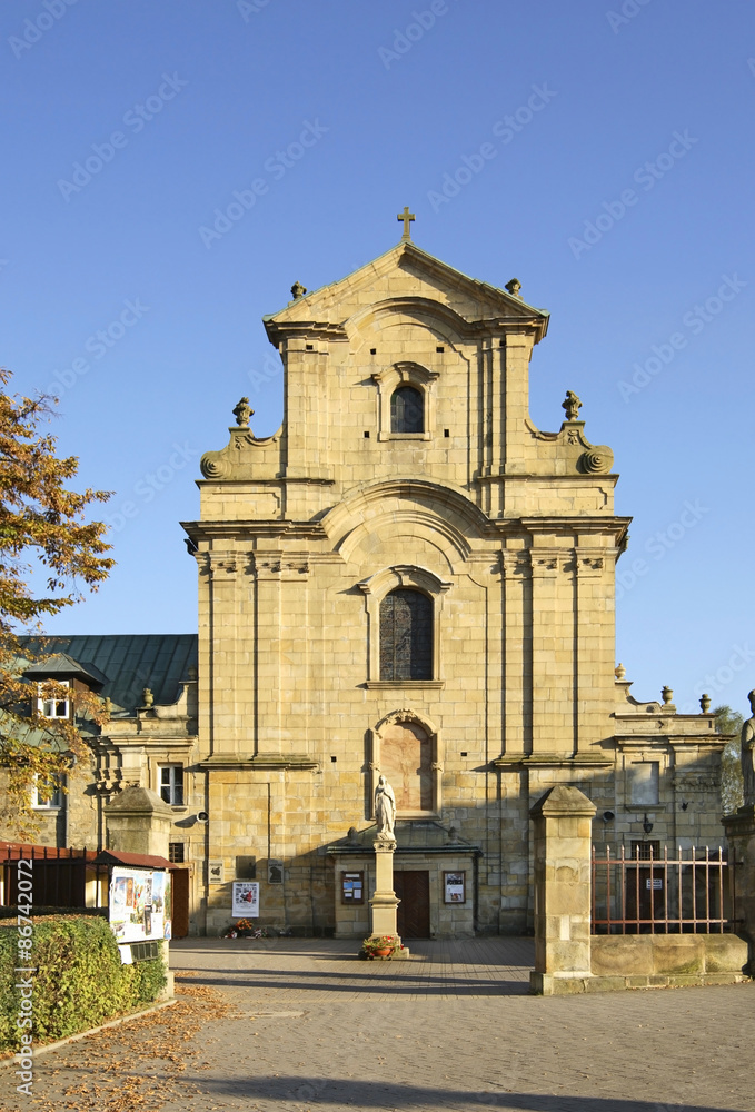 Church of the Exaltation of the Holy Cross in Krosno. Poland