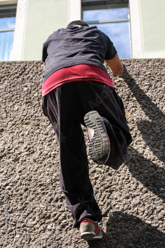 Auf der Mauer