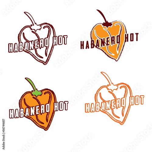 illustration habanero hot
