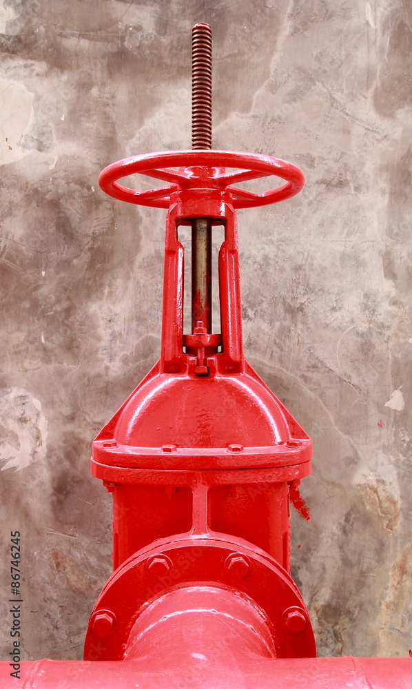 Pipes and valves of the sprinkler system in the automotive industry. Pipes and valves of the sprinkler system in the automotive industry.