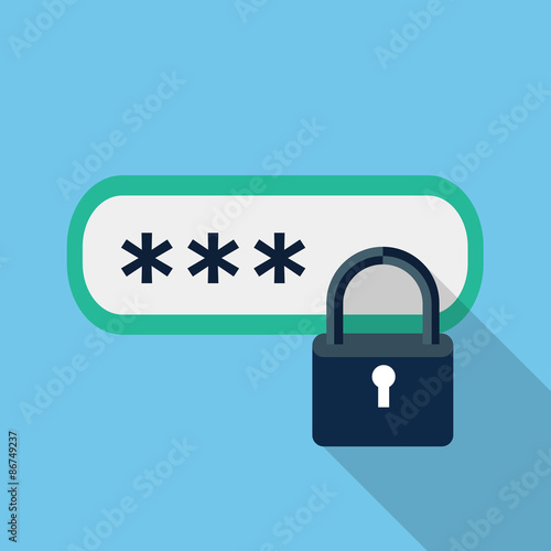 Password protected icon photo